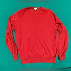 Mens Brioni Red Sweater 56 XL Wool/Cashmere Blend
